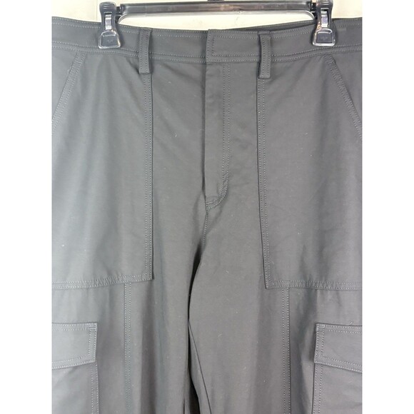 Banana Republic Women's Black Ankle Utility Cargo Pant Minimalist , Size 12 - Picture 6 of 9